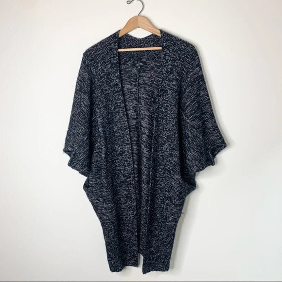 Aritzia Babaton Javier Cardigan Sweater Cocoon Open Front Mohair Wool Black XXS - Picture 2 of 14
